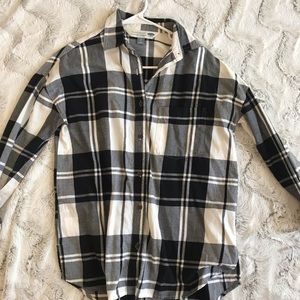 Old navy boyfriend flannel oversized shirt